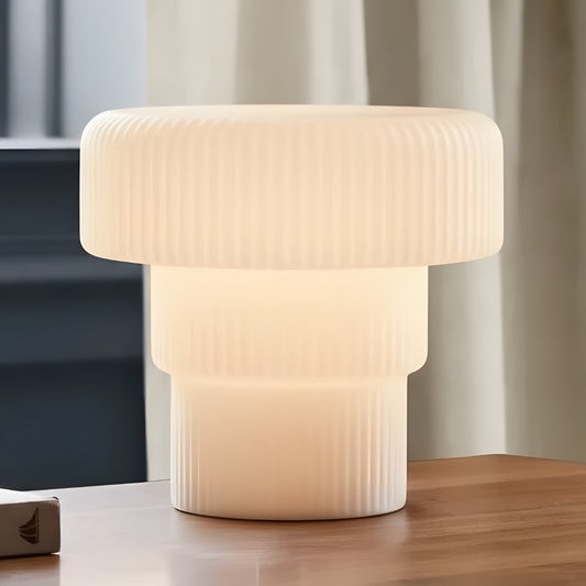 Cora Minimalist Portable Blown Glass Table Lamp