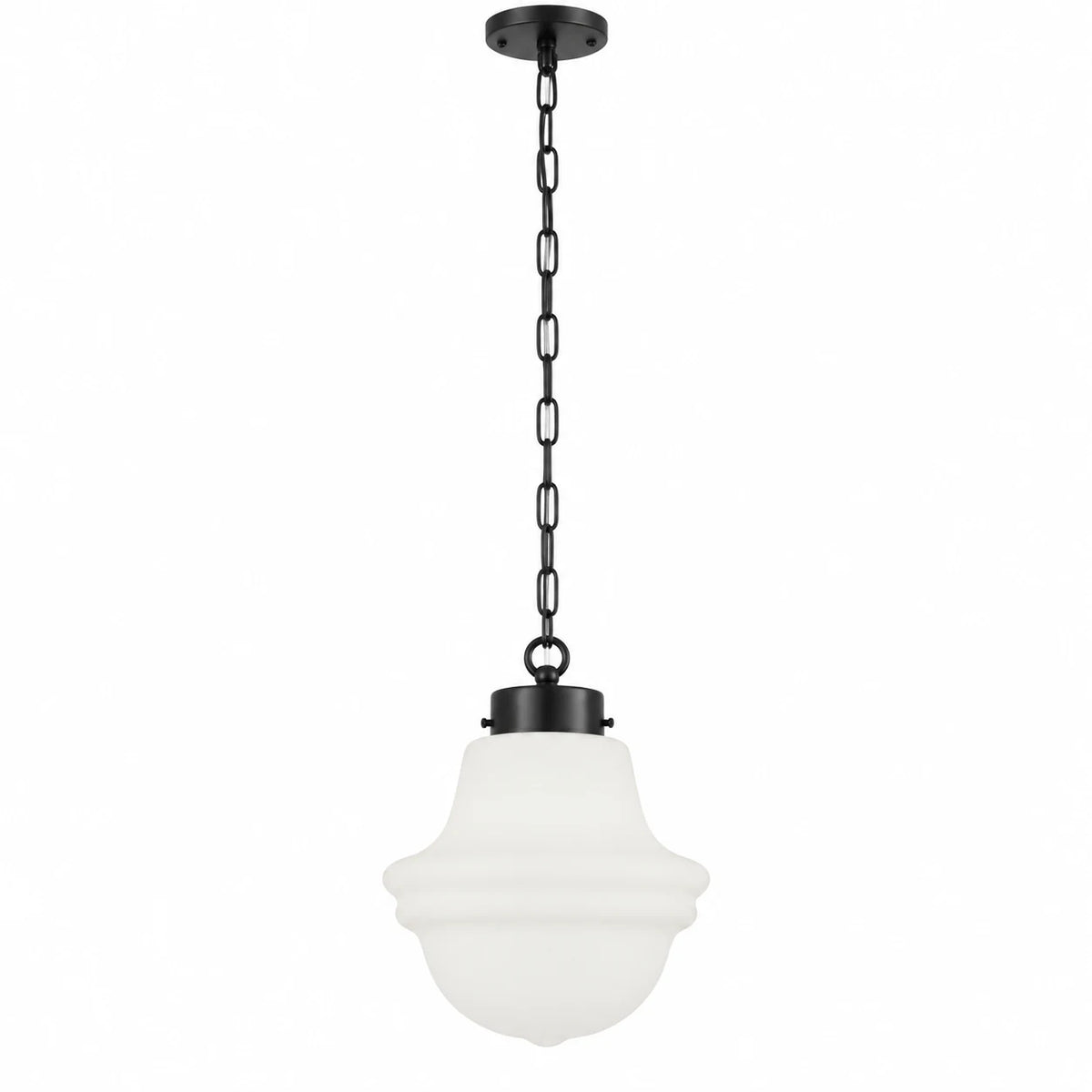 Liora pendant, Matte Black switched-off white-background image