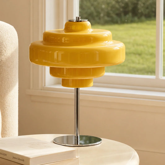 Vivian Modern Artistic Orange Glass Table Lamp