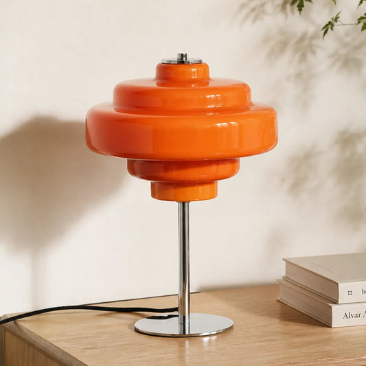 Vivian Modern Artistic Orange Glass Table Lamp