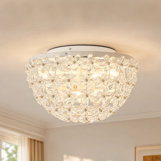 Torin Luxury Acrylic Floral Flush Mount Ceiling Light