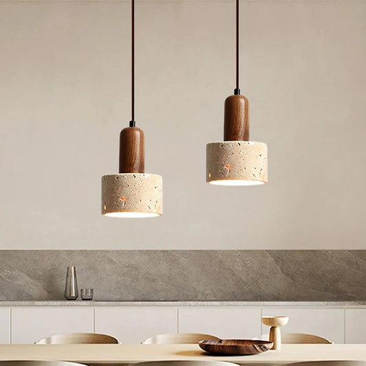 Kairi Modern Travertine Pendant Light