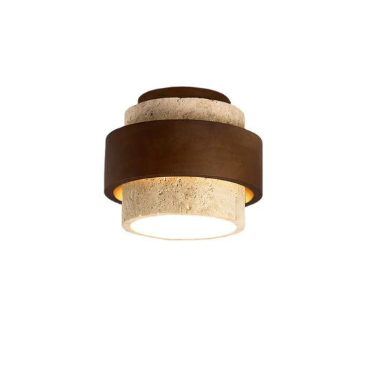 Yana Wabi-Sabi Travertine Retro Ceiling Light