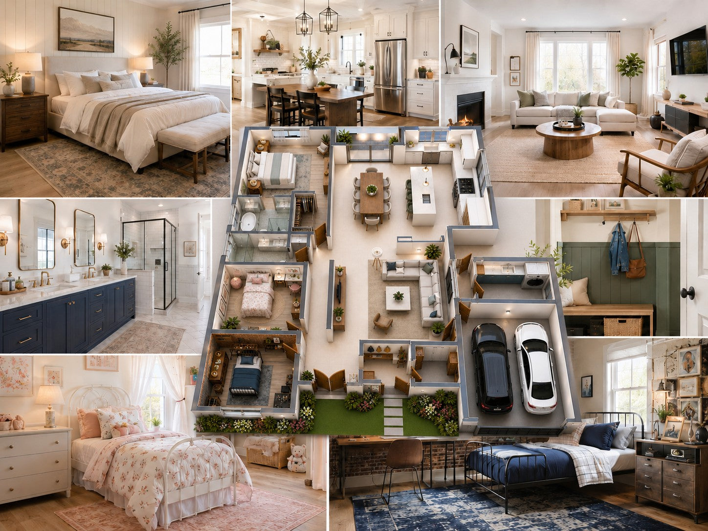 A collection of real rooms with different personalities and styles